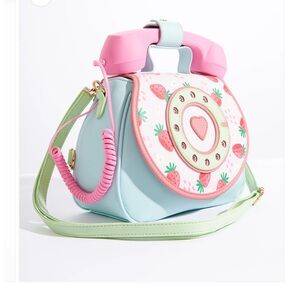 Cute Retro Strawberry Fields iPhone Convertible Handbag
